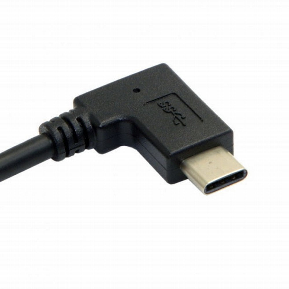 Chenyang Reversible USB 3.1 USB-C Angled to 90 Degree Down Angled A Male Data Cable for Laptop Tablet Mobile Phone UC-089-DN