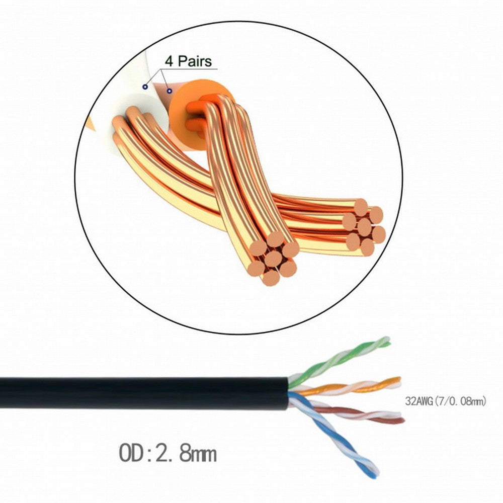 Chenyang Ultra Slim Cat6 Ethernet Cable RJ45 Up Angled 25cm UTP Network Cable Patch Cord 90 Degree Cat6a Lan for Laptop Router TV BOX UT-008-UP