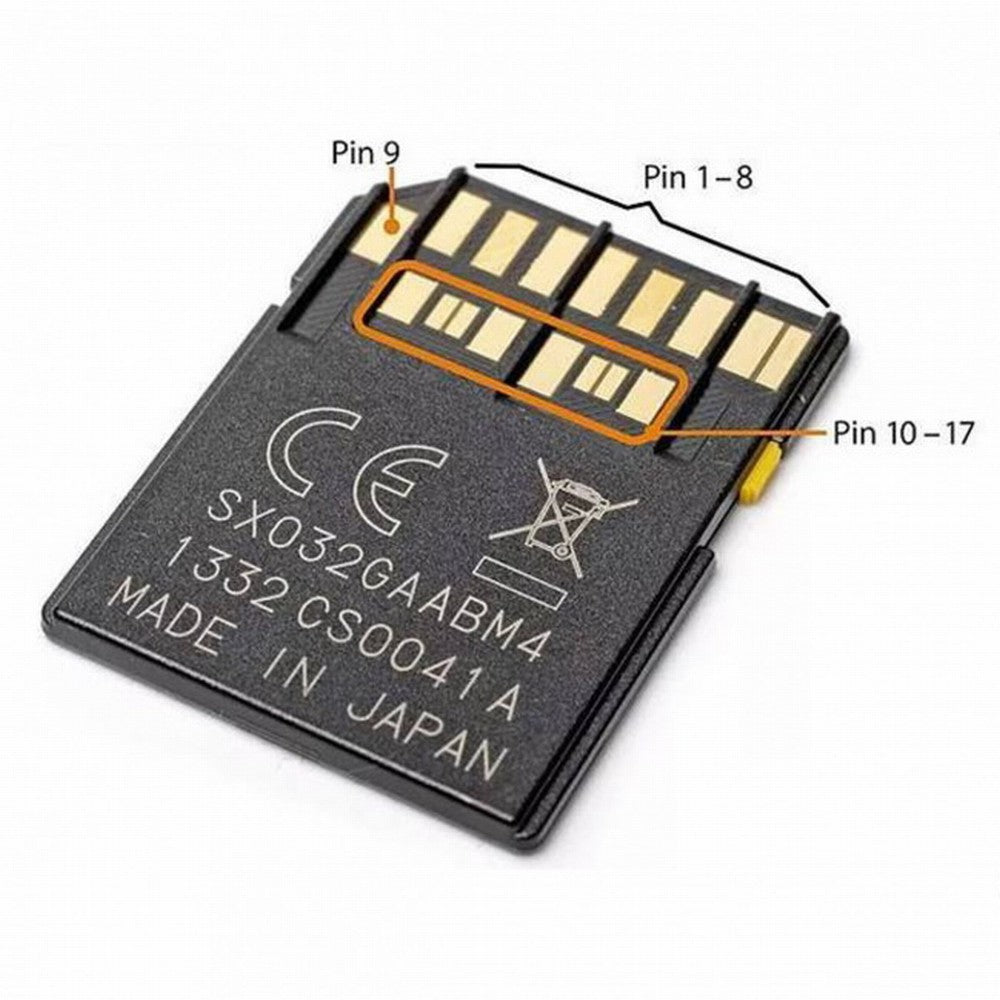 Chenyang TF Micro SD Male Extender to SD Female Card Extension Cable Adapter Flexible SD/SDHC/SDXC UHS-III UHS-3 EP-012-B34SF