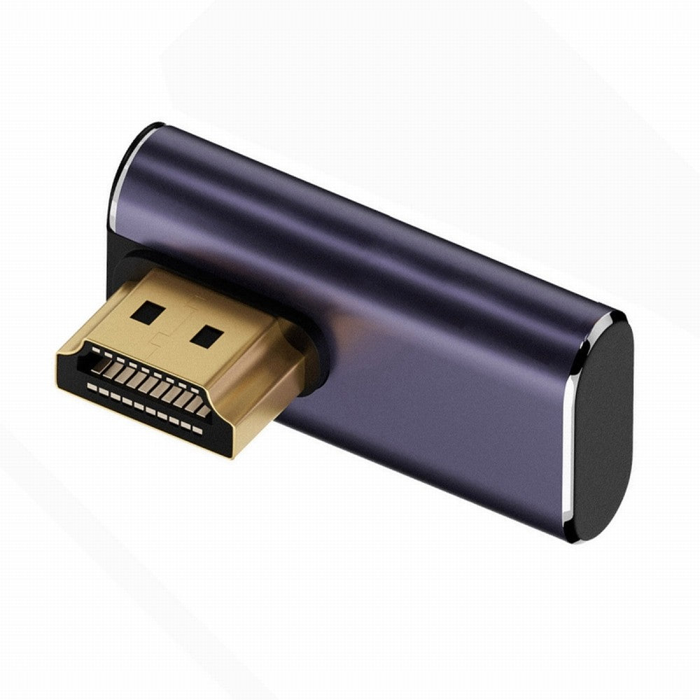 Chenyang HDMI Male to HDMI 2.1 Female Vertical 90 Degree Right Up Angled Low Profile UHD Extension Adapter Support 8K 60hz HDTV HD-011-A8K08