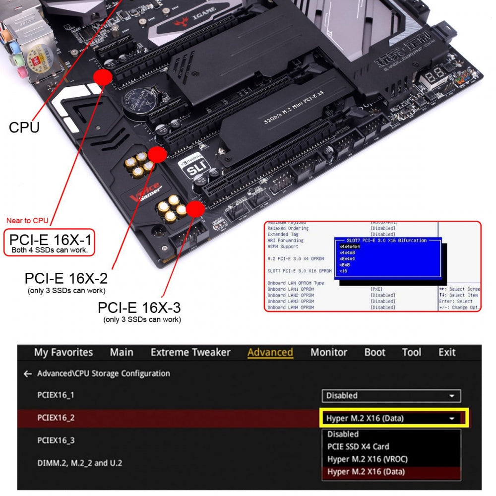 Chenyang PCIE5.0 PCI-Express 8x to MCIO 8i Mini Cool Edge IO SFF-TA-1016 VROC Adapter for Mainboard SSD Graphics Card SF-086